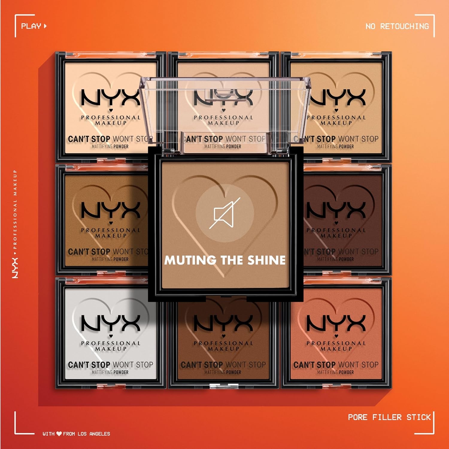 Can'T Stop Won'T Stop Mattifying Pressed Powder - Golden