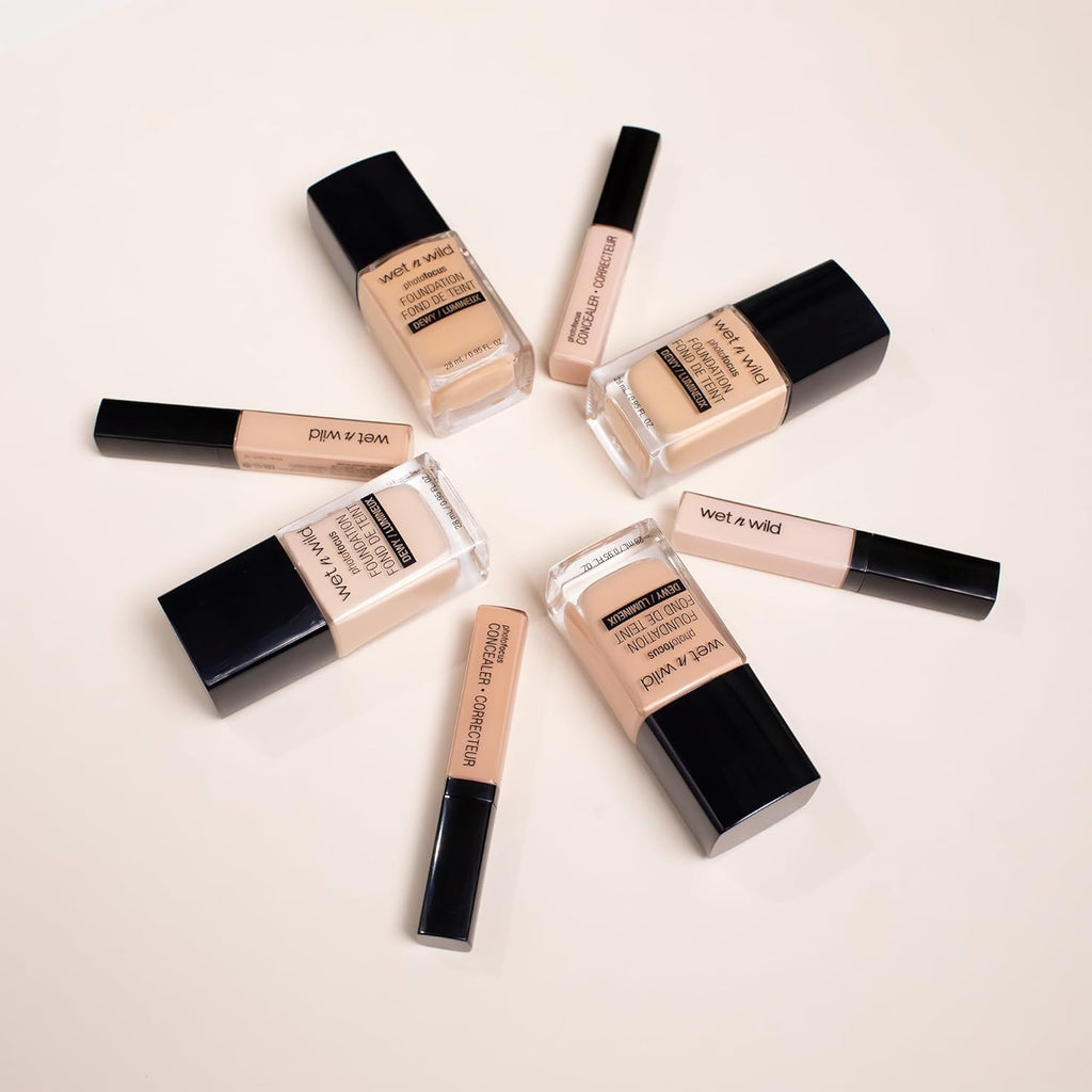 Photo Focus Dewy Liquid Foundation Makeup, Soft Beige (Packaging May Vary)