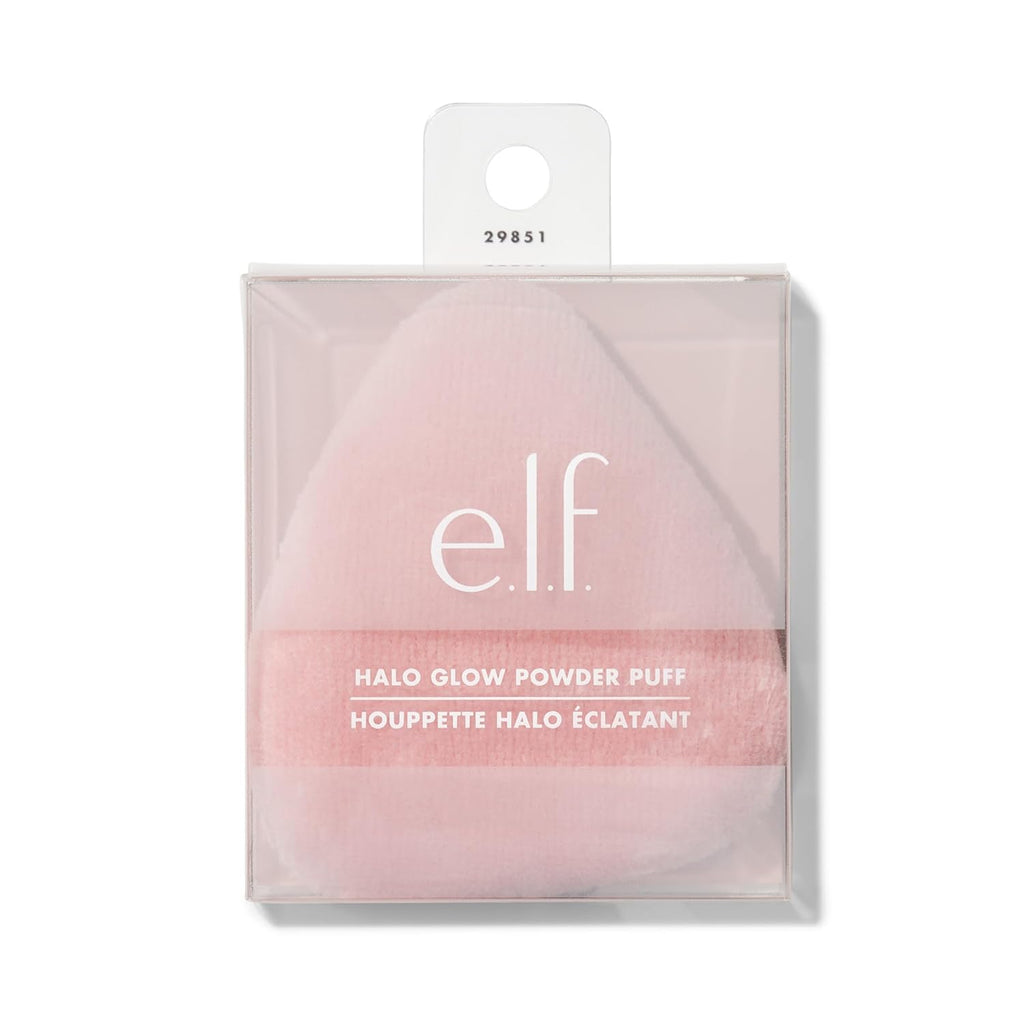 Halo Glow Powder Puff, Soft, Reusable Powder Puff for Applying Loose or Pressed Powders, Easily Conforms to the Face, Vegan & Cruelty-Free
