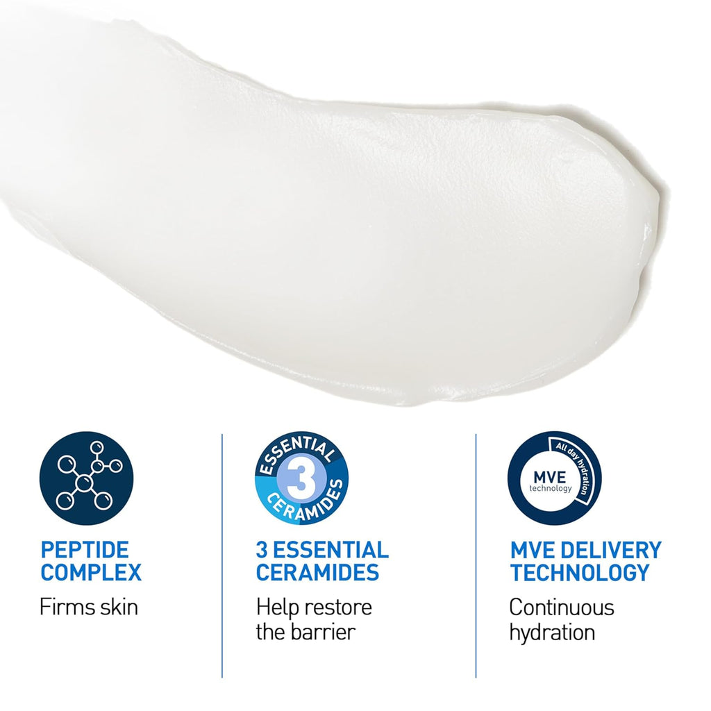 Skin Renewing Night Cream, Niacinamide, Peptide Complex, and Hyaluronic Acid Moisturizer for Face, 1.7 Ounce, Packaging May Vary