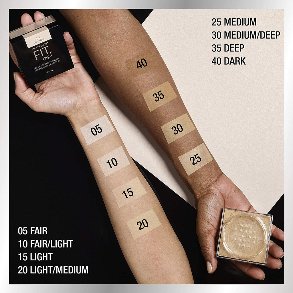 Fit Me Loose Finishing Powder, Fair, 1 Count (Pack of 2)