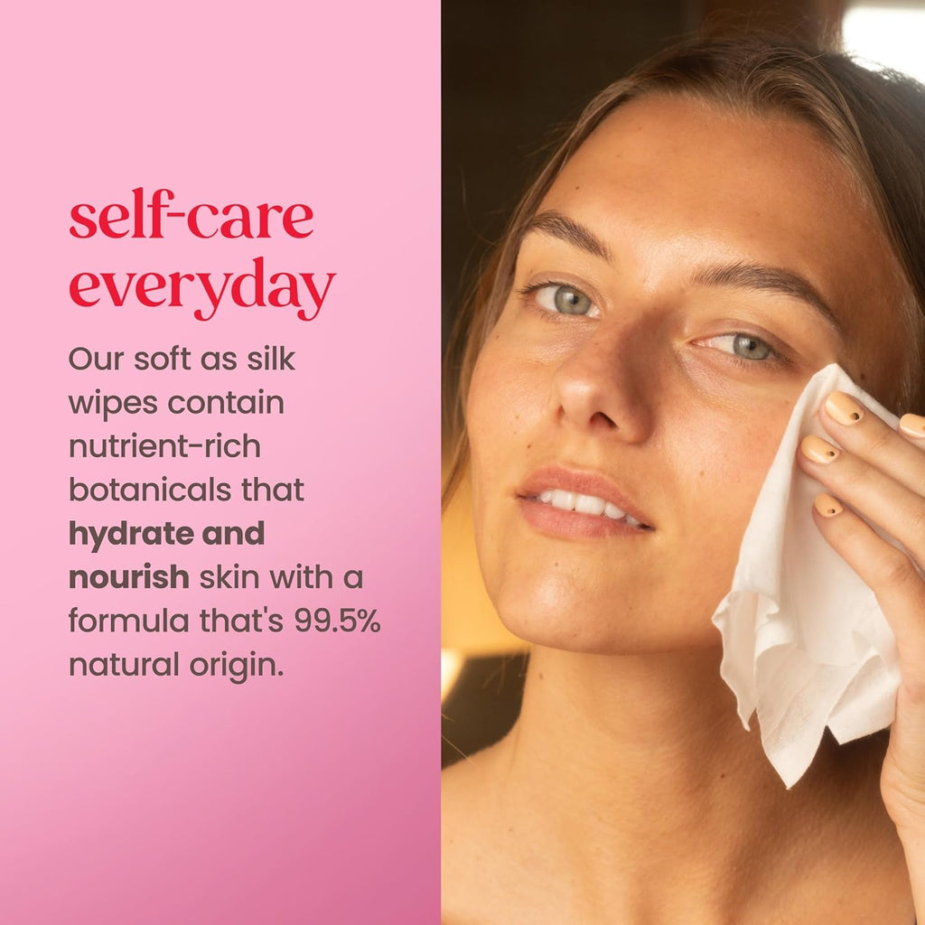 Burt’S Bees Micellar Rose Water Facial Towelettes, 100% Plant Based Cloth; 99% Natural Origin; Remove Makeup, Cleanse, Hydrate; No Oily Residue; All Skin Types; 30 Ct, Pack of 3 (Pack May Vary)