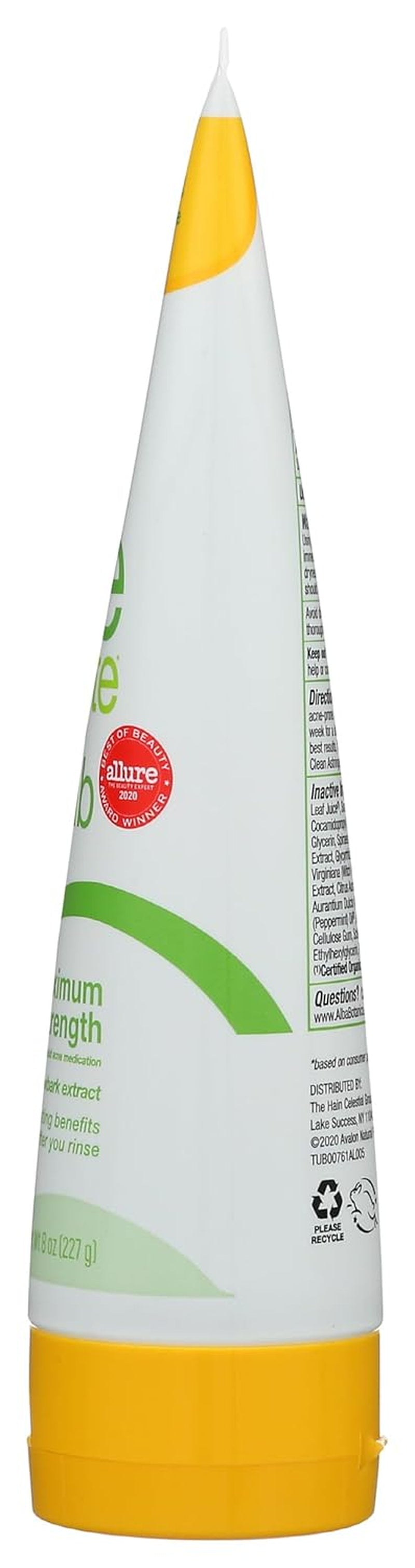 Acnedote Maximum Strength Face & Body Scrub for Acne Treatment, Blackhead Scrub, 8 Oz