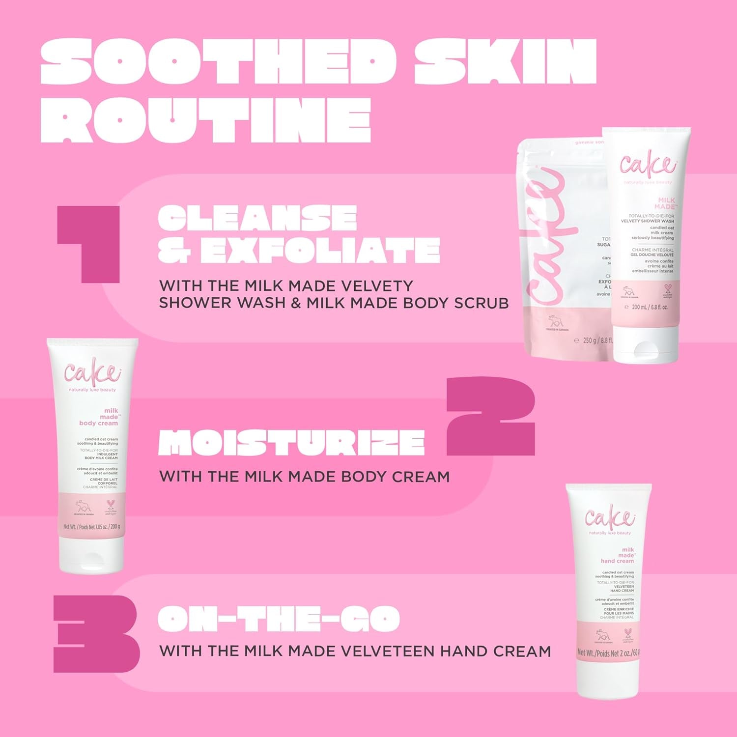 Milk Made Vegan Body Sugar Scrub- Shea Butter, Candied Oat Milk & Marshmallow Root Extract - Gentle Exfoliating Hand, Leg, Foot & Body Sugar Soap Scrub & Moisturizing Shower Wash for Women