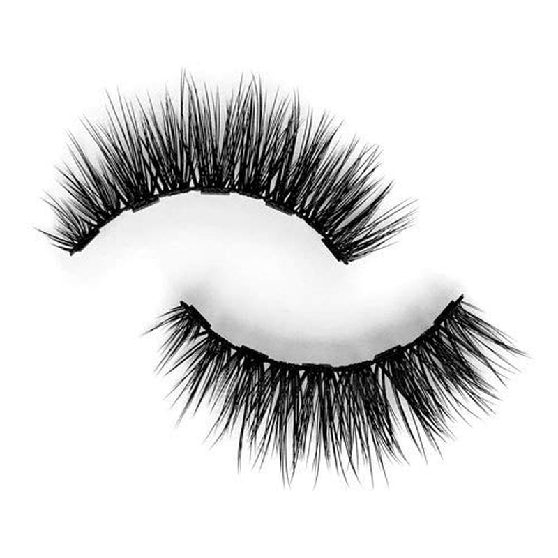 Faux Mink Magnetic Eyelashes Diva Lash, Single Lash for Use with Magnetic Eyeliner, 5 Magnet False Eyelashes Magnetic Lashes (Lashes + Magnetic Eyeliner)