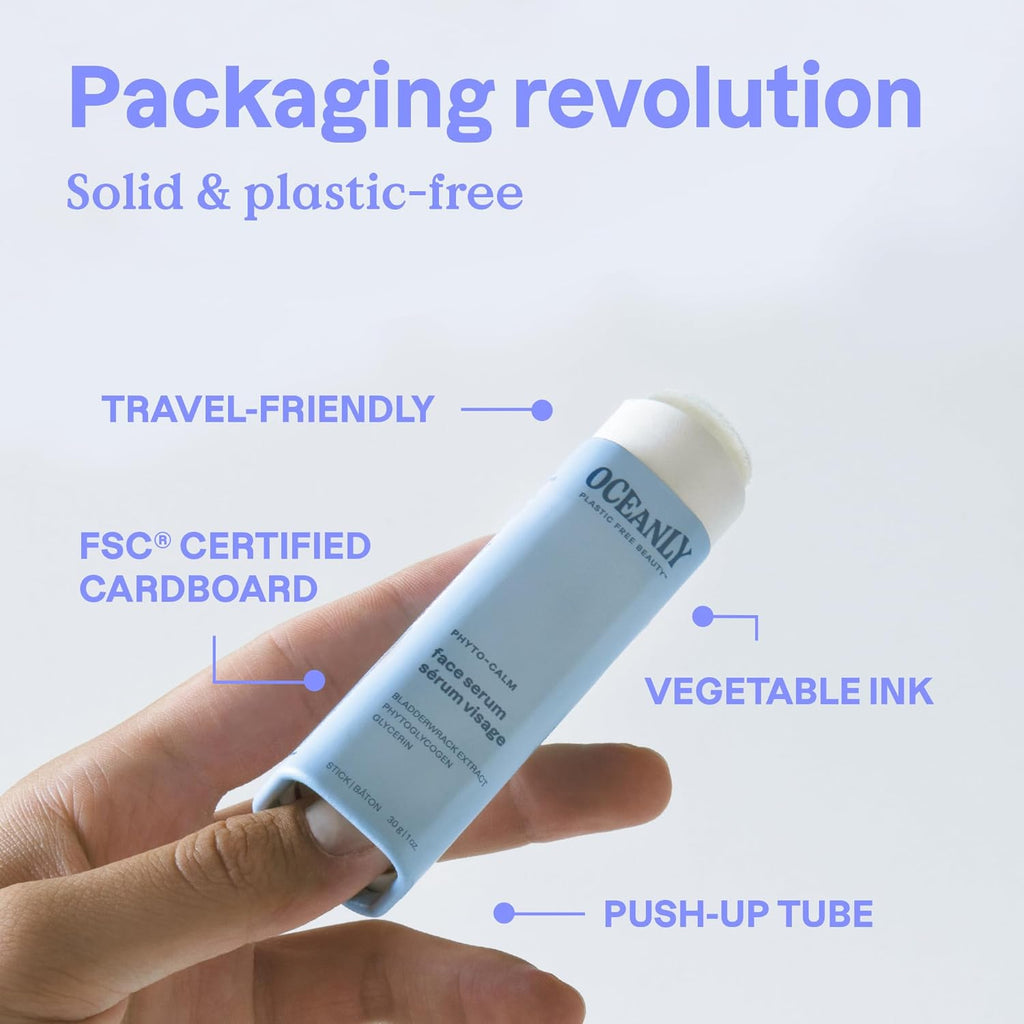 Oceanly Face Mask Stick, EWG Verified, Plastic-Free, Plant and Mineral-Based Ingredients, Vegan and Cruelty-Free Beauty Products, PHYTO CLEANSE, Unscented, 1 Ounce