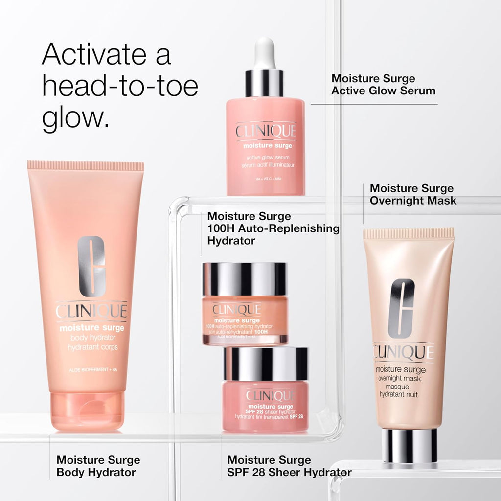 Moisture Surge 100H Auto-Replenishing Hydrator Oil Free Face Moisturizer | with Hyaluronic Acid, Aloe Bioferment and Vitamins C + E | for All Skin Types | Hydrating + Moisturizing