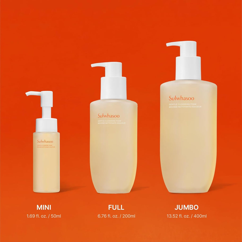 Gentle Cleansing Foam – Hydrating Daily Gel-To-Foam Facial Cleanser with Korean Herbal Ingredients Removes Makeup, Dirt & Impurities, Softens & Refreshes Skin Korean Skincare Face Wash