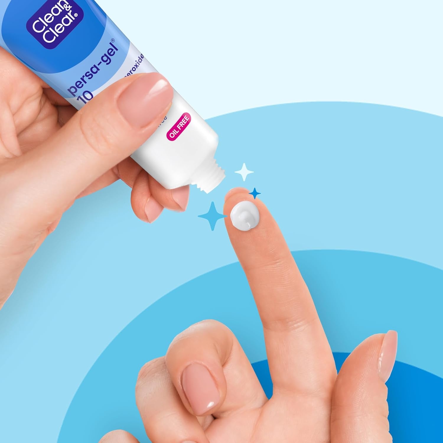 Persa-Gel 10 Oil-Free Acne Spot Treatment with Maximum Strength 10% Benzoyl Peroxide, Topical Pimple Cream Visibly Reduces Acne in One Day, Fragrance-Free, 1 Fl. Oz