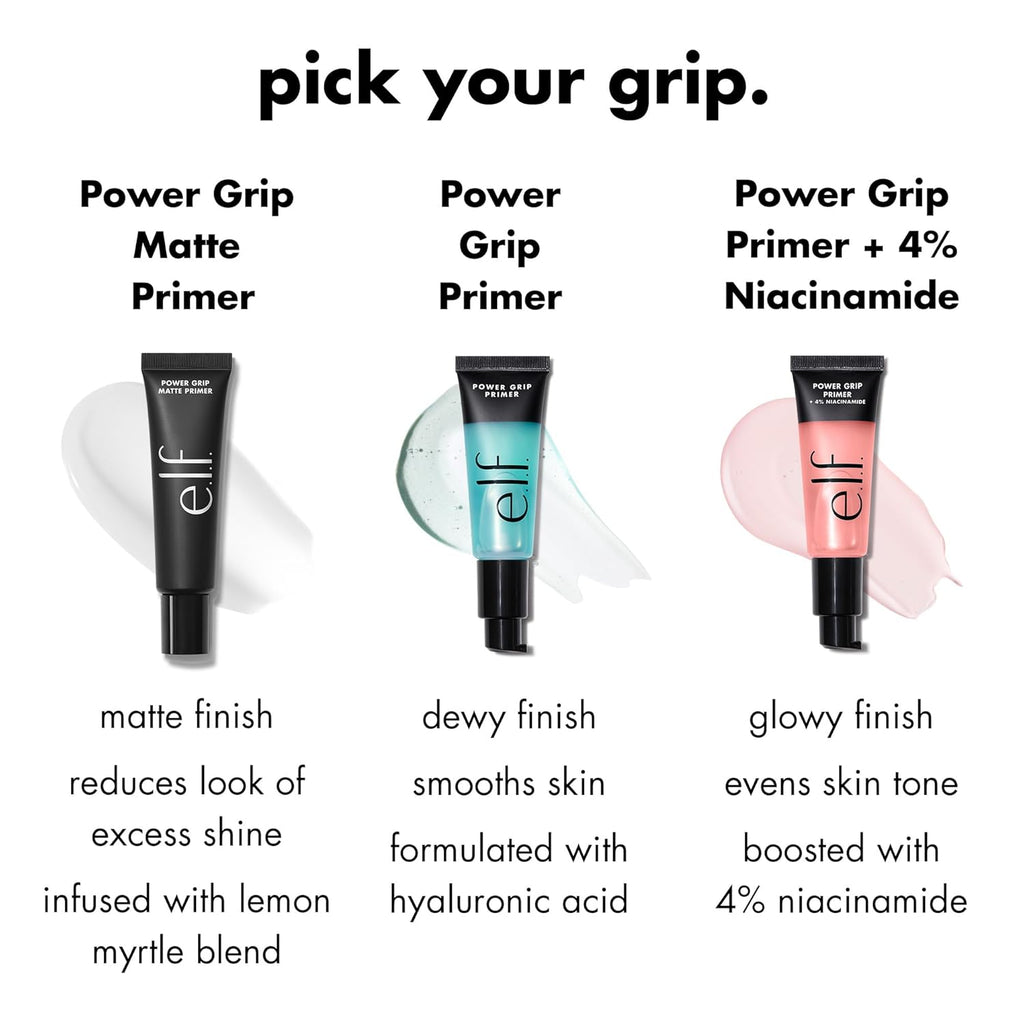 Power Grip Primer, Gel-Based & Hydrating Face Primer for Smoothing Skin & Gripping Makeup, Moisturizes & Primes, 0.811 Fl Oz (24 Ml.)