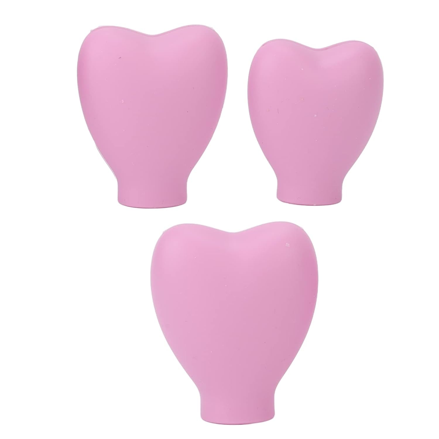 3Pcs Makeup Brush Cover Protector, Silicone Brush Organizer Case for Makeup Storage and Makeup Bag, Reusable Brush Holders for Travel ()