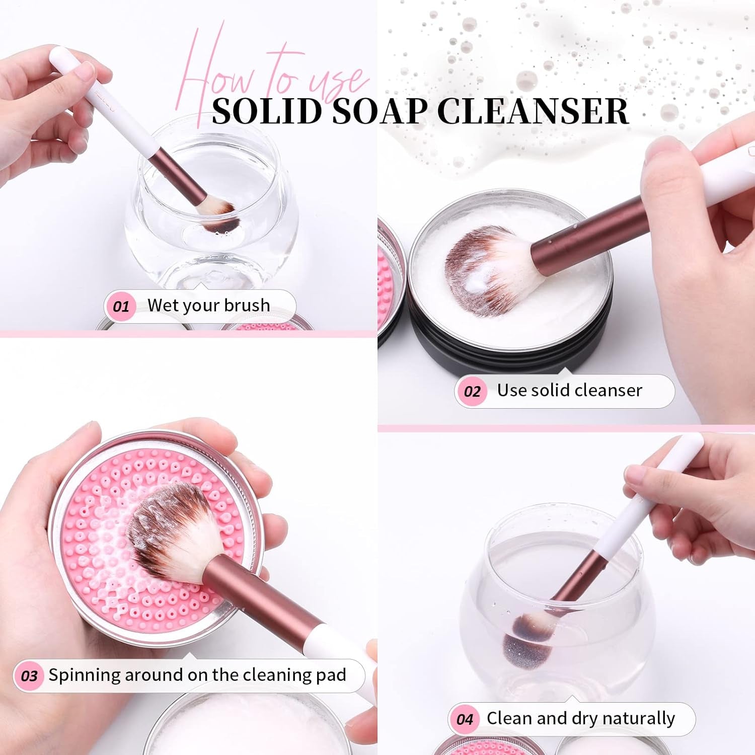 Makeup Brushes Duo End+Makeup Brush Cleaner