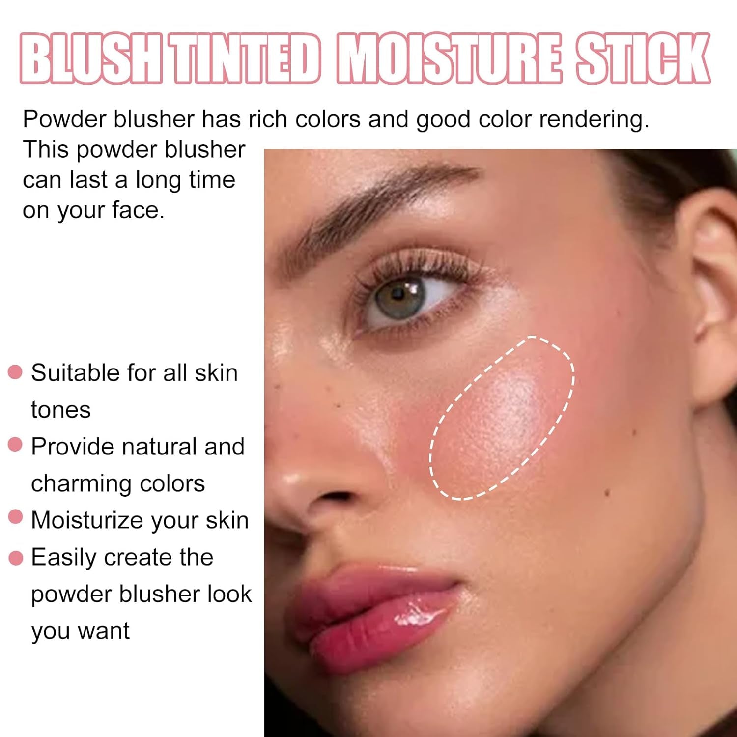 Rare Beauty Cream Blush Stick - Natural, Waterproof, Long Lasting Powder Blusher - on the Go Blush Brushes, Suitable for All Skin Types (Red)
