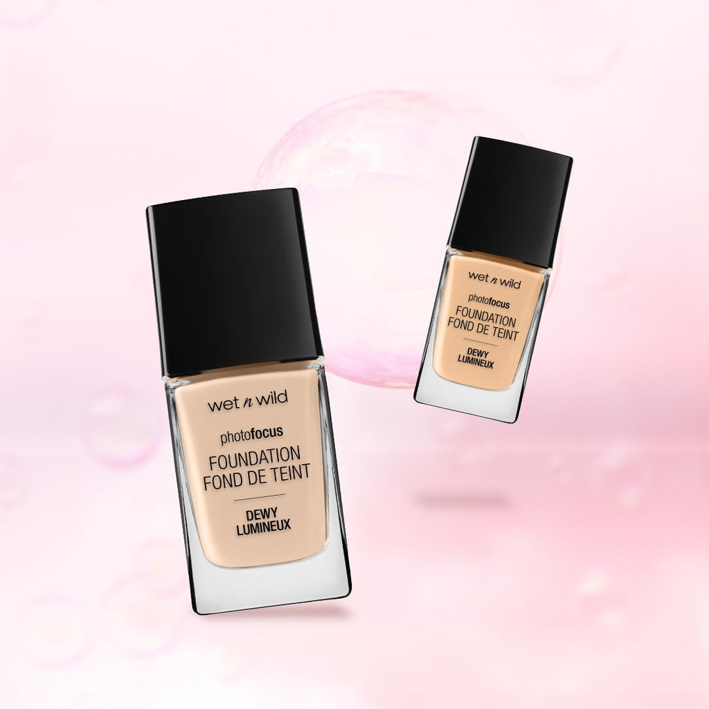 Photo Focus Dewy Liquid Foundation Makeup, Soft Beige (Packaging May Vary)
