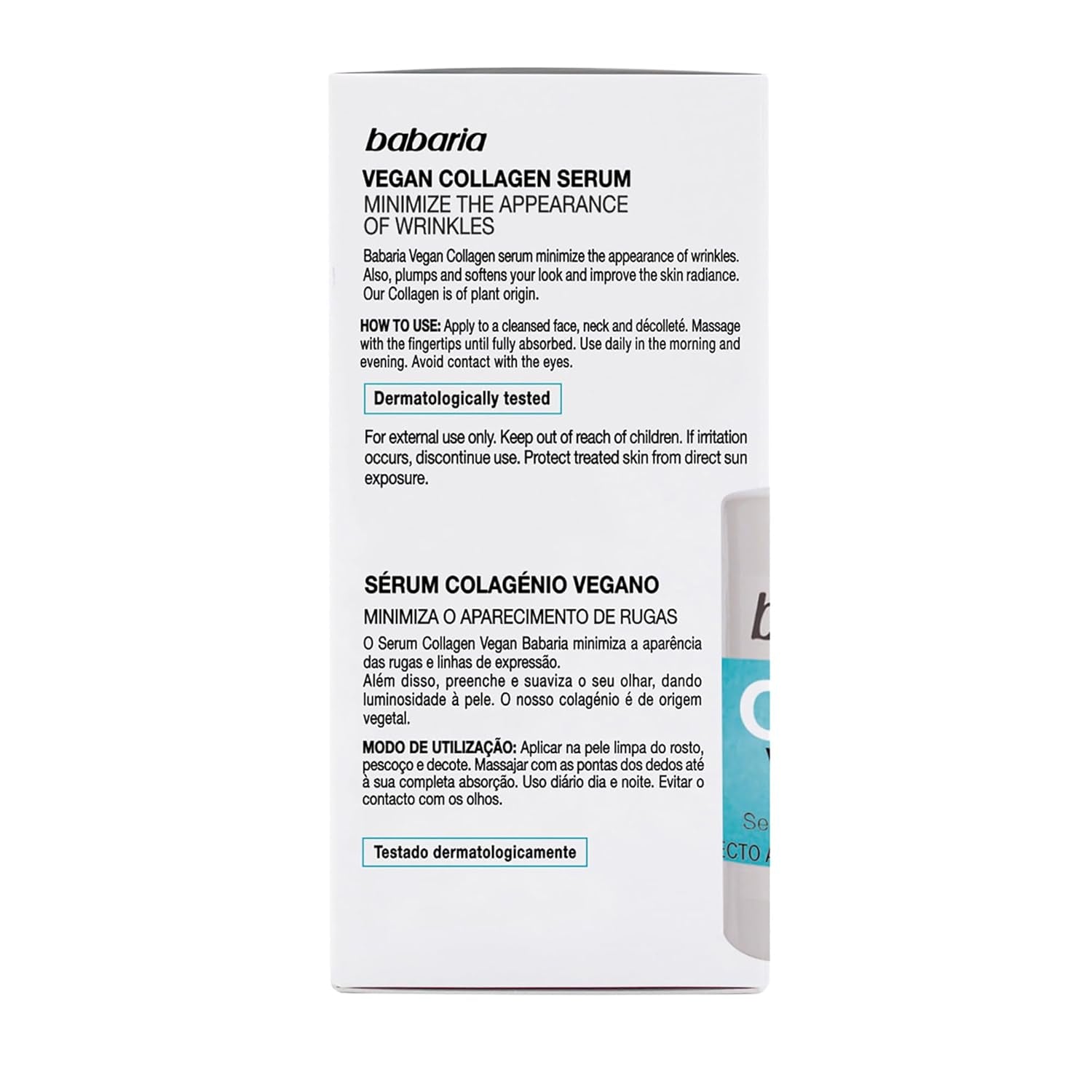 Collagen Vegan Serum - Face Serum Made from Wild Plants - Skin Care for Skin Elasticity and Firmness - Anti-Aging Serum for Face - 1 Oz