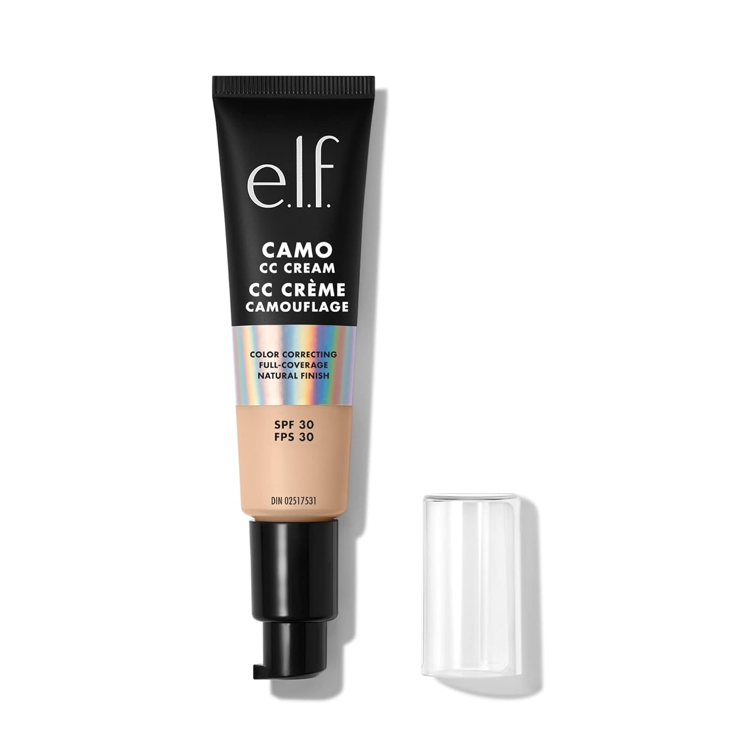 Camo CC Cream, SPF 30 Color-Correcting Medium-To-Full Coverage Face Foundation, Delivers an Airbrushed Finish, Vegan & Cruelty-Free, Fair 120 N
