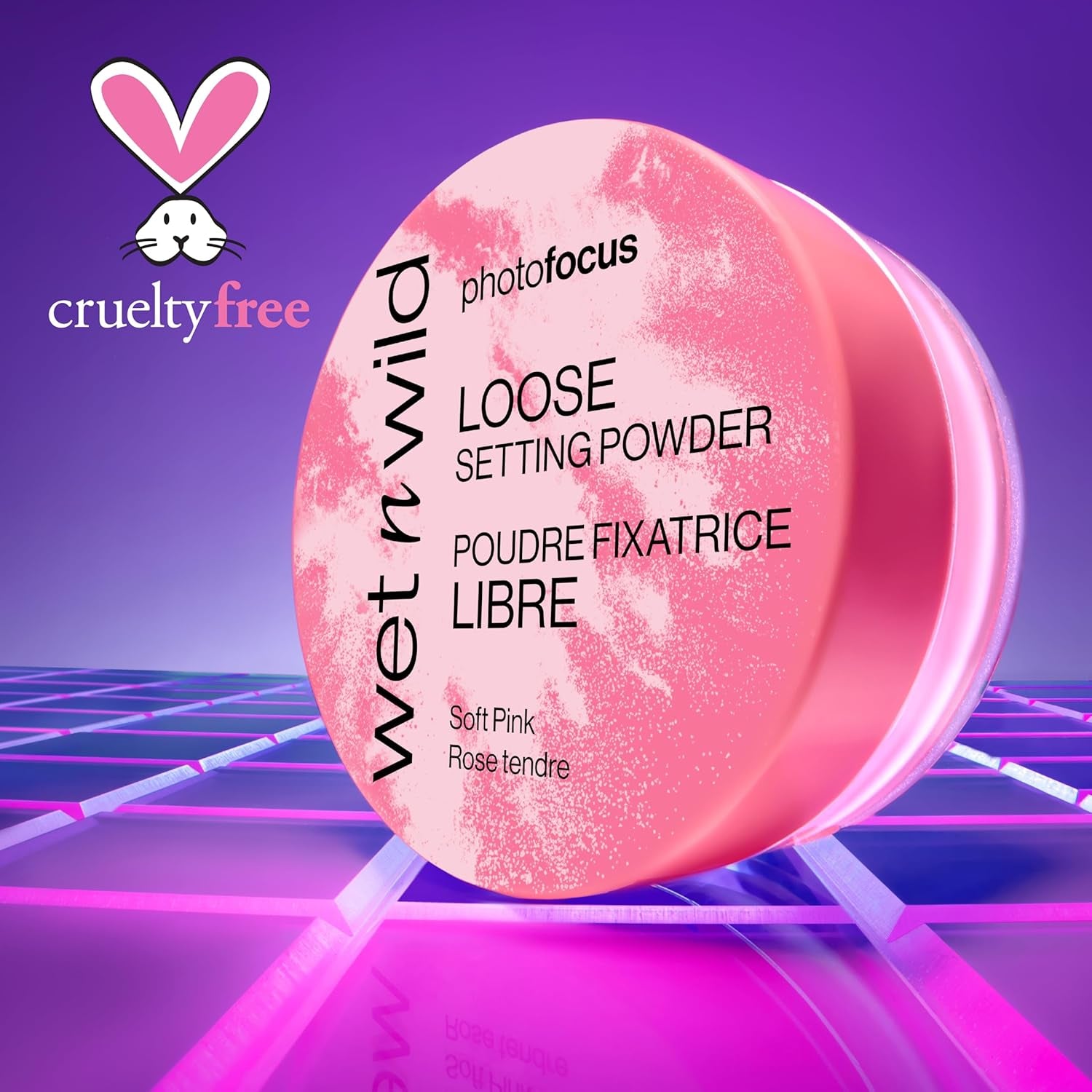 Photo Focus Loose Baking Setting Powder, Highlighter Makeup, Suitable for All Skin Tones - Off-White Translucent