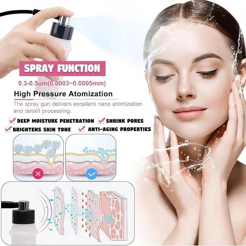 【3 in 1 】Microdermabrasion Machine,  Professional Diamond Dermabrasion Facial Devices at Home