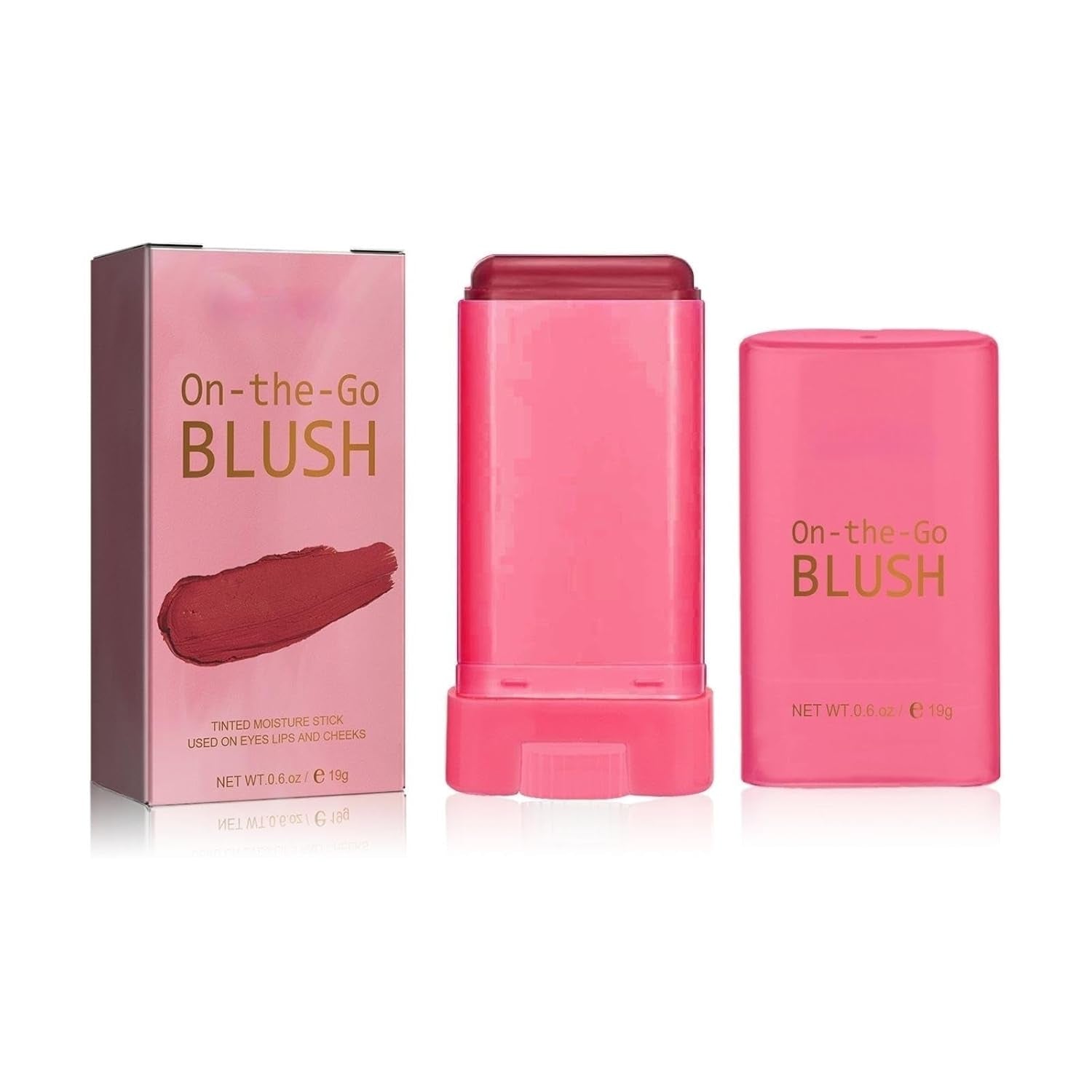 Rare Beauty Cream Blush Stick - Natural, Waterproof, Long Lasting Powder Blusher - on the Go Blush Brushes, Suitable for All Skin Types (Red)
