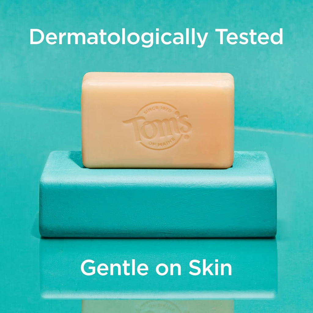 Tom’S of Maine Natural Beauty Bar Soap for Women and Men, Fragrance Free, Sensitive Skin, 5 Oz Bar (Pack of 6)