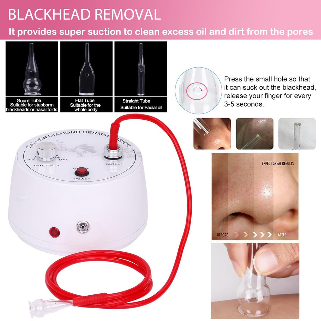 【3 in 1 】Microdermabrasion Machine,  Professional Diamond Dermabrasion Facial Devices at Home