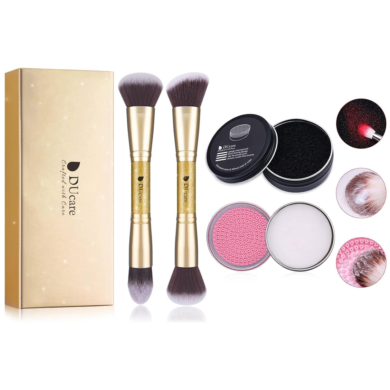 Makeup Brushes Duo End+Makeup Brush Cleaner