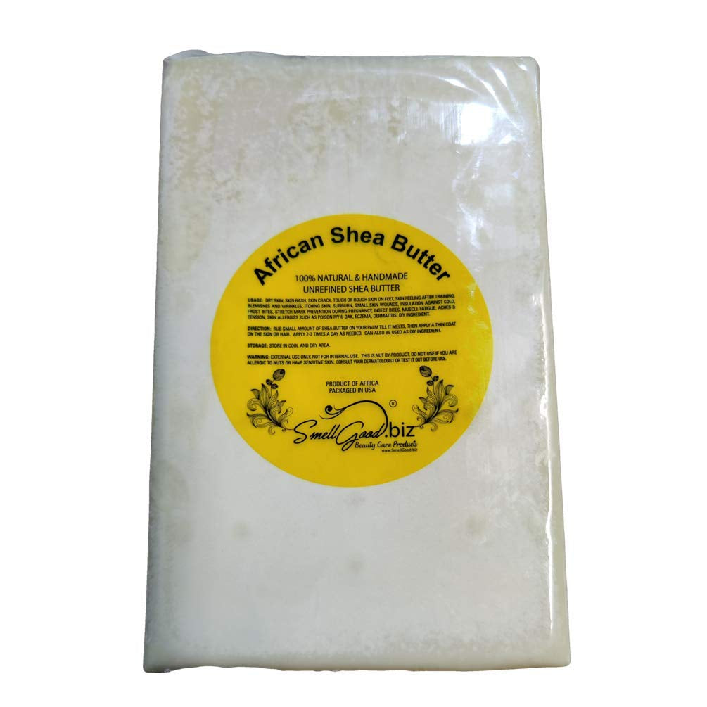 Raw Unrefined Ivory Shea Butter TOP Grade from Ghana 5 Lbs- SOFT