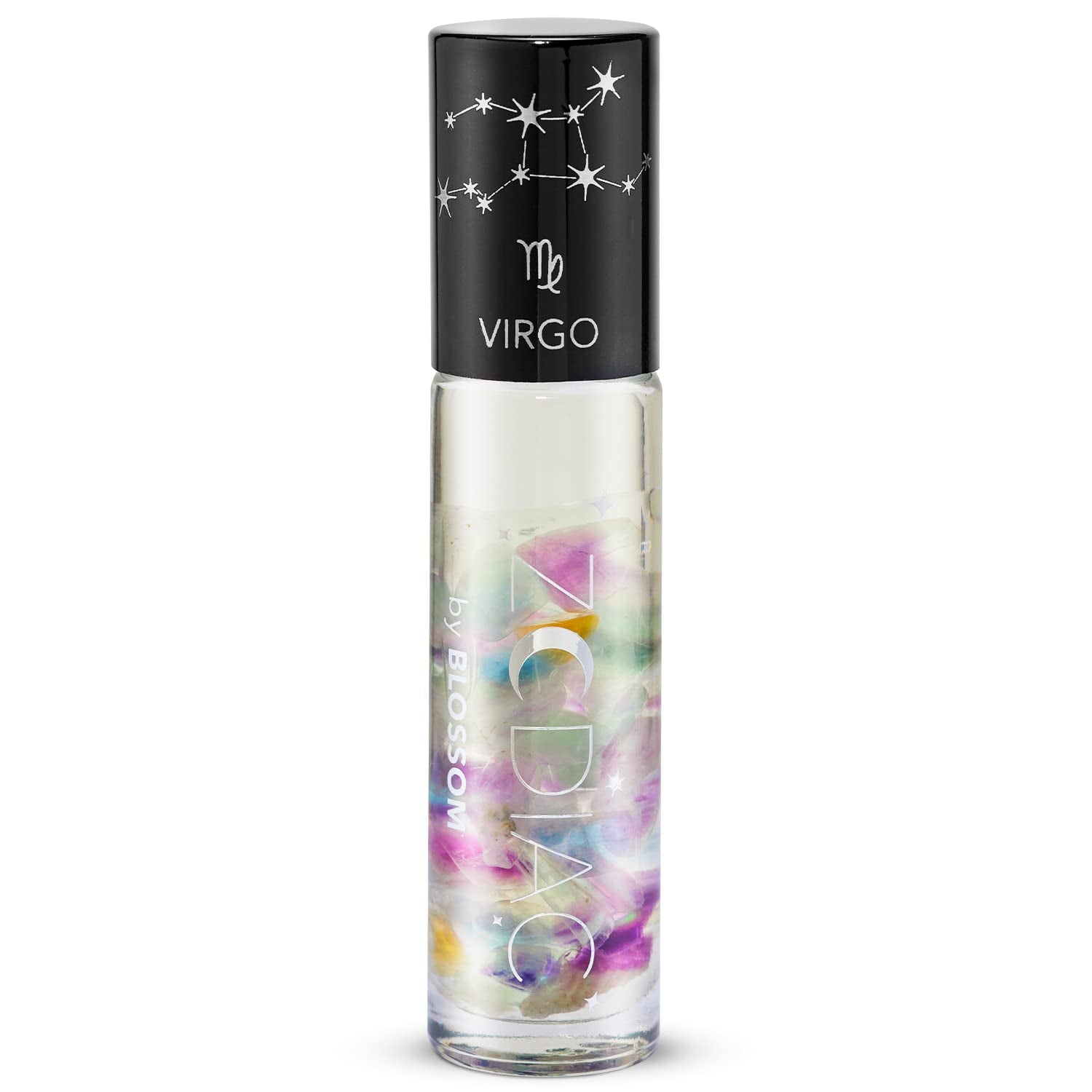 Lip Gloss Zodiac Sign Vanilla Scented Roll-On Lip Gloss, Moisturizing + Hydrating with Zodiac Crystals, Made in USA, 0.20Oz, Virgo