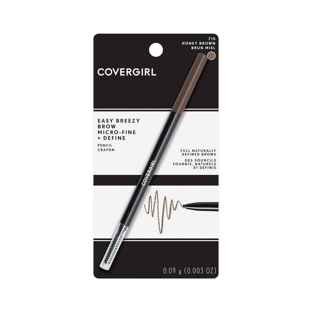 Easy Breezy Brow Micro-Fine + Define Pencil, Honey Brown, 0.003 Oz