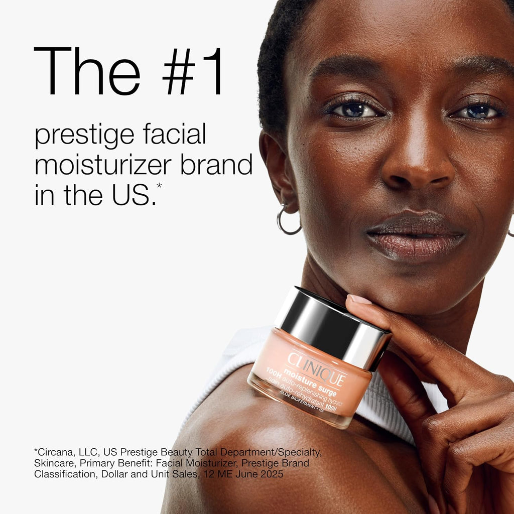 Moisture Surge 100H Auto-Replenishing Hydrator Oil Free Face Moisturizer | with Hyaluronic Acid, Aloe Bioferment and Vitamins C + E | for All Skin Types | Hydrating + Moisturizing