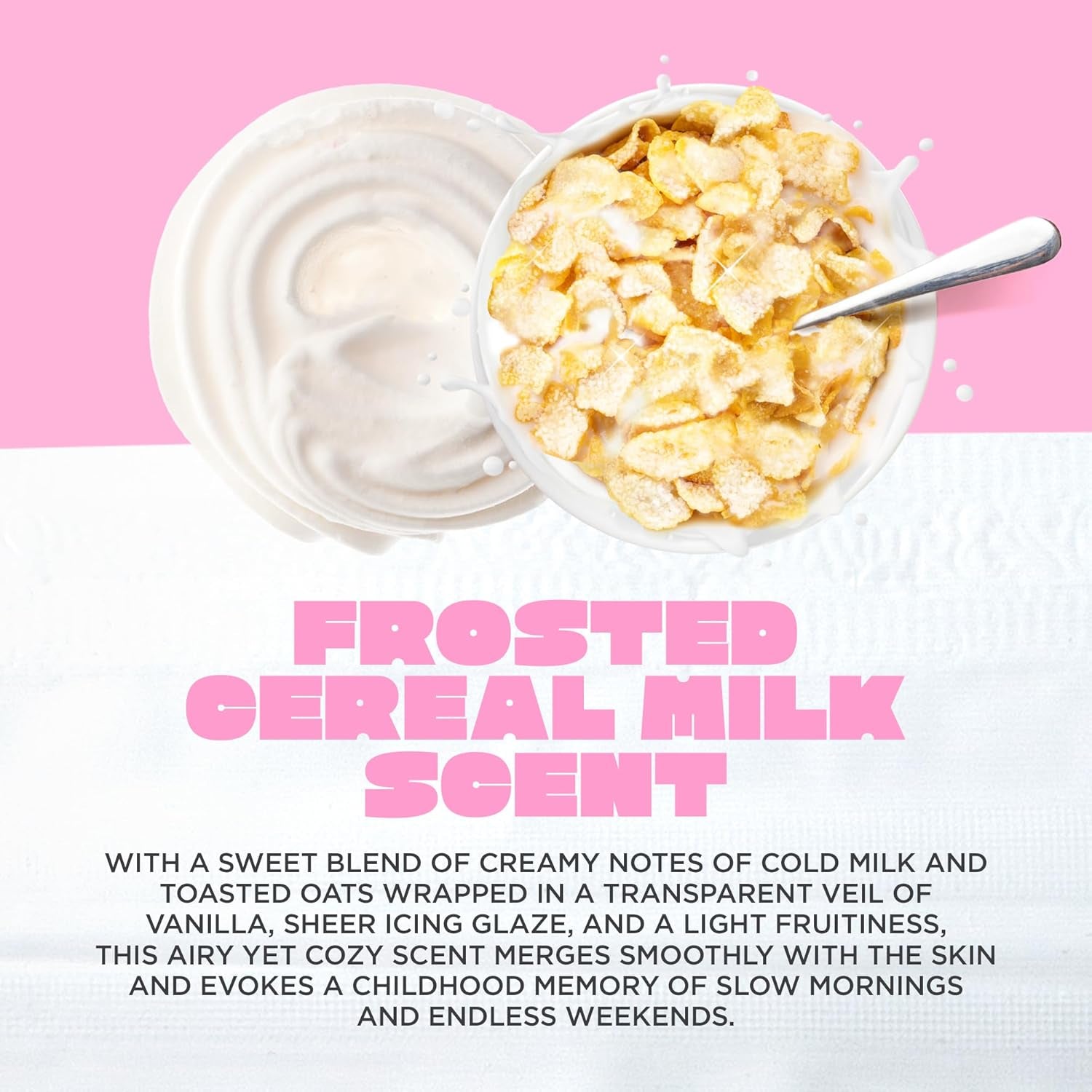 Milk Made Vegan Body Sugar Scrub- Shea Butter, Candied Oat Milk & Marshmallow Root Extract - Gentle Exfoliating Hand, Leg, Foot & Body Sugar Soap Scrub & Moisturizing Shower Wash for Women