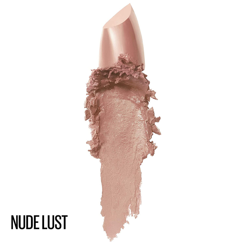 Color Sensational Lipstick, Lip Makeup, Cream Finish, Hydrating Lipstick, Nude Lust, Nude ,1 Count