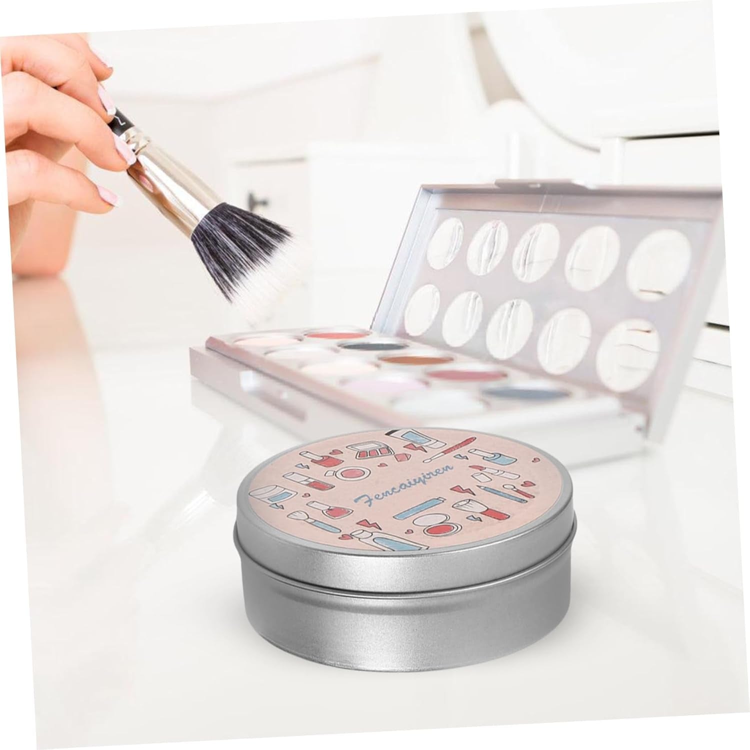 Makeup Brush Cleaning Box Sponges Brush Cleaner Rinsing Box for Women Makeup Cleaning Tools and Supplies