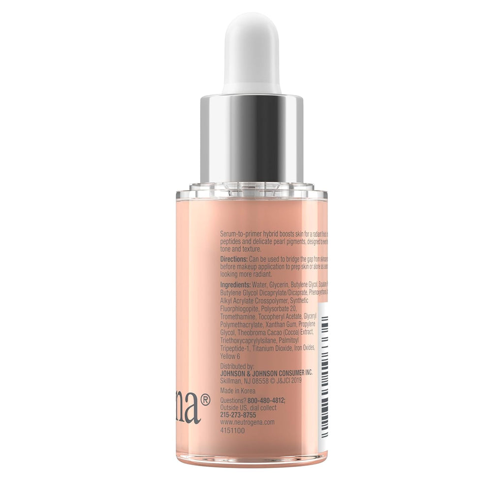 Healthy Skin Radiant Booster Primer & Serum, Skin-Evening Serum-To-Primer with Peptides & Pearl Pigments, Evens the Look of Skin'S Tone & Smooths Texture, 1.0 Fl. Oz