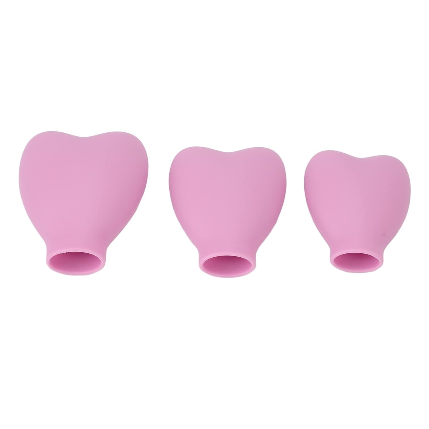 3Pcs Makeup Brush Cover Protector, Silicone Brush Organizer Case for Makeup Storage and Makeup Bag, Reusable Brush Holders for Travel ()