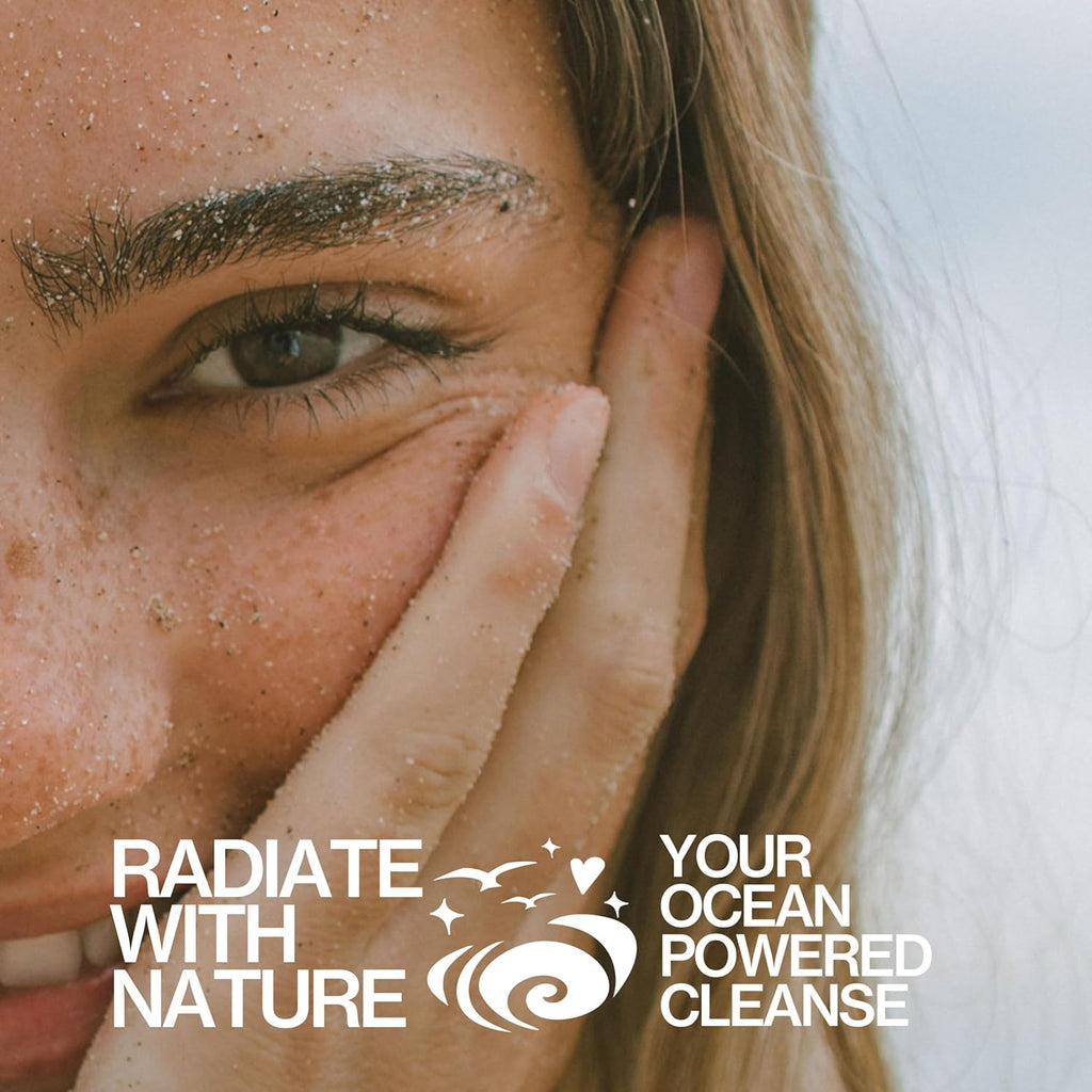 Beauty Sea Foam Face Wash, Daily Gentle Foaming Cleanser, with Coconut Water + Sea Algae, Removes Makeup, for Combination and Oily Skin, Vegan & Cruelty Free