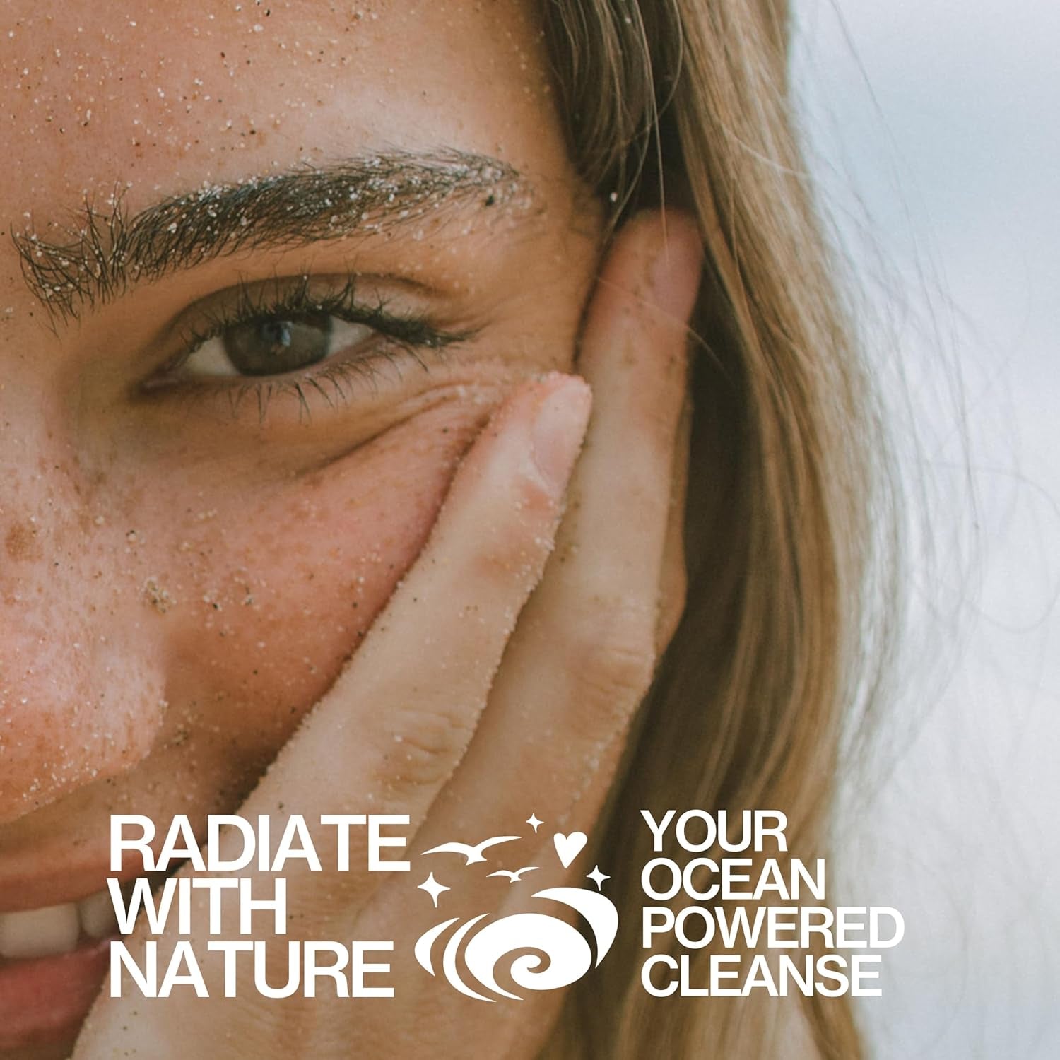 Beauty Sea Foam Face Wash, Daily Gentle Foaming Cleanser, with Coconut Water + Sea Algae, Removes Makeup, for Combination and Oily Skin, Vegan & Cruelty Free