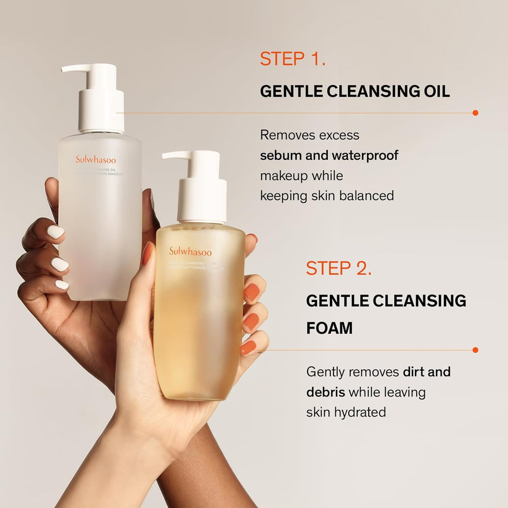 Gentle Cleansing Foam – Hydrating Daily Gel-To-Foam Facial Cleanser with Korean Herbal Ingredients Removes Makeup, Dirt & Impurities, Softens & Refreshes Skin Korean Skincare Face Wash