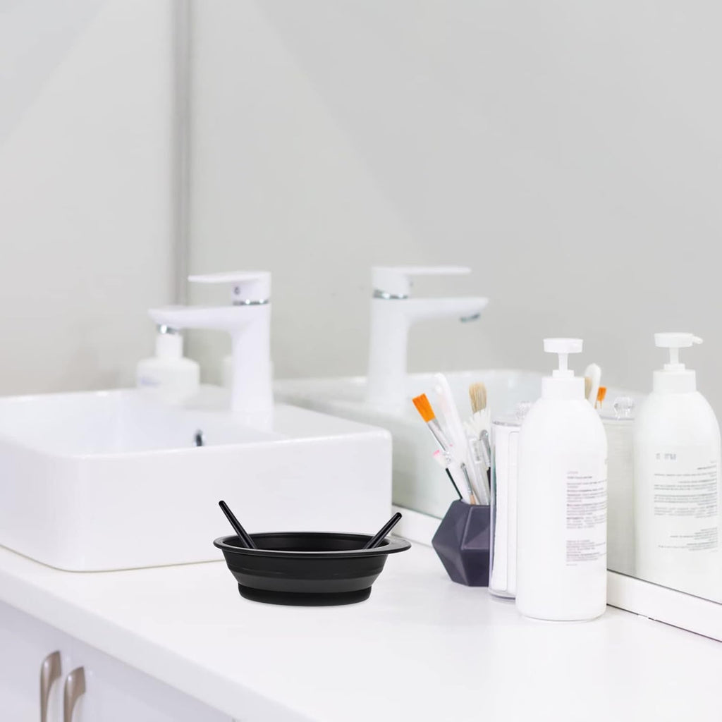 Silicone Makeup Brush Cleaning Pad and Bowl 5.78X4.33 Inch Handheld Beauty Tool Cleaner for Eyeshadow Brow Brushes and Makeup Accessories